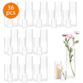 Clear Glass Cylinder Vases 18 36pcs - 4 8 12 Inch Tall Multiple Size Flower Vase for Wedding Centerpiece Table Party Hurricane Floating Candle Holder Home Decor Shelf