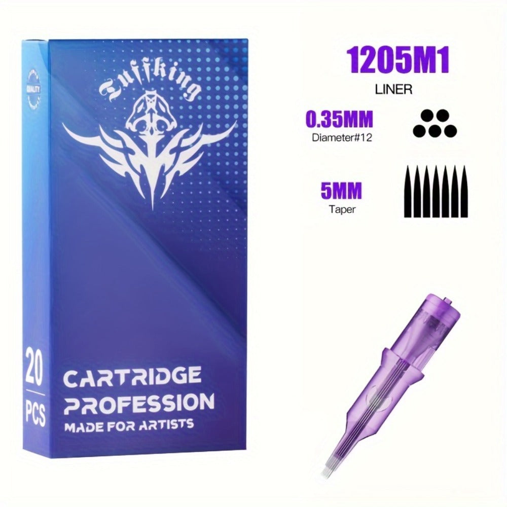 Disposable Tattoo Needles Mixed Size Sterilized RL RS M1 0.35mm ¨C Safety Tattoo Needle Set for Tattoo Artists and Beginners, Body Art Supplies 30 40 100 Piece Bulk Pack