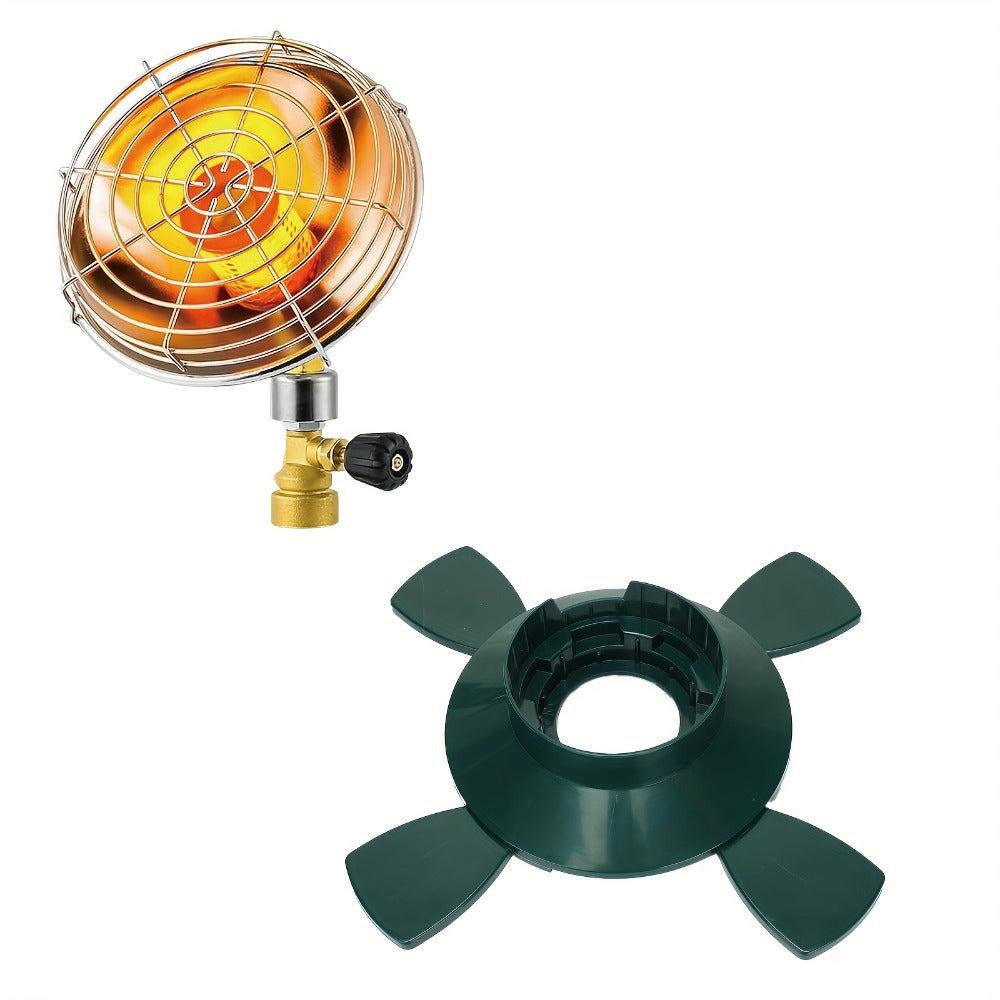 Portable Propane Heater 6200BTU Camping Outdoor - 1lb Propane Tank Holder with Control Valve, Compact Space Heater for Tent, Garage, Patio, Fishing & Indoor Use, Gas Tank Not Included