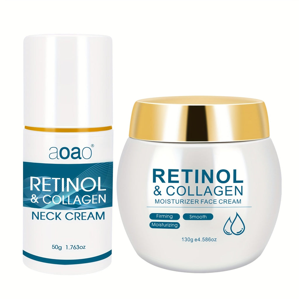 Retinol & Collagen Moisturizer Face Cream with Hyaluronic Acid & Vitamin E, Hydrating Firming Anti-Aging Day & Night Cream for All Skin Types, Hypoallergenic Neck & Face Moisturizer ¨C 130g