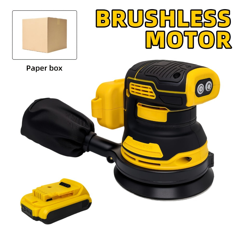 Cordless Orbital Sander Compatible with DeWalt DCB Battery ¨C 5-Inch Brushless Motor Variable Speed Palm Sander with 30pcs Sandpapers & Dust Collection Bag for Woodworking