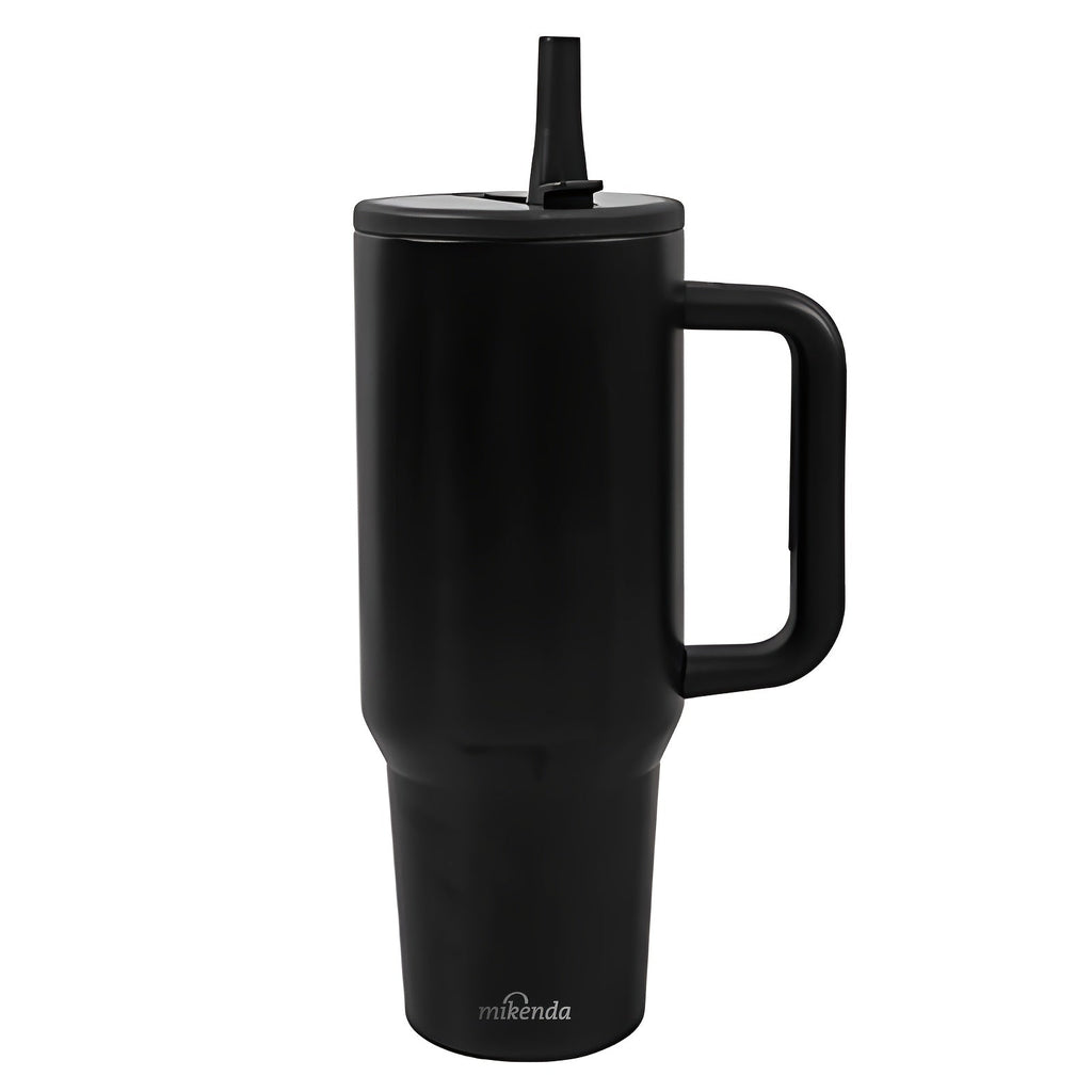 Stainless Steel Insulated Tumbler 40oz with Lid and Foldable Straw - Double Wall Vacuum Keeps Hot 12H Cold 24H, Travel Coffee Cup for Home Office Car and Outdoor, Available in 6 Colors, Great Gift for Men and Women