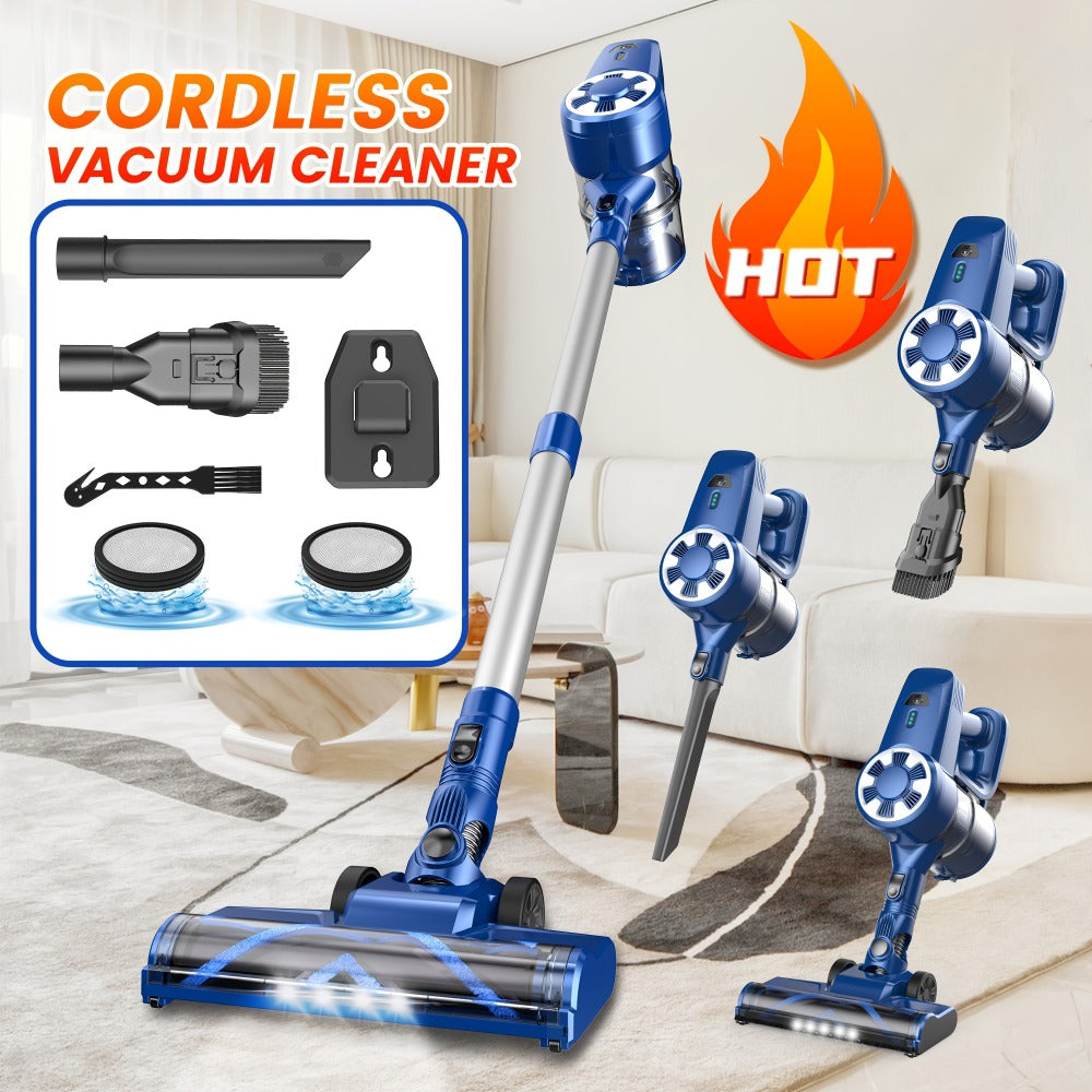 Cordless Vacuum Cleaner Stick Vacuum ¨C MAX 70Kpa Suction, 45-Min Runtime, Anti-Tangle, 50.72oz Dust Cup, Rechargeable Wireless Vacuum for Hardwood Floor, Carpet & Pet Hair