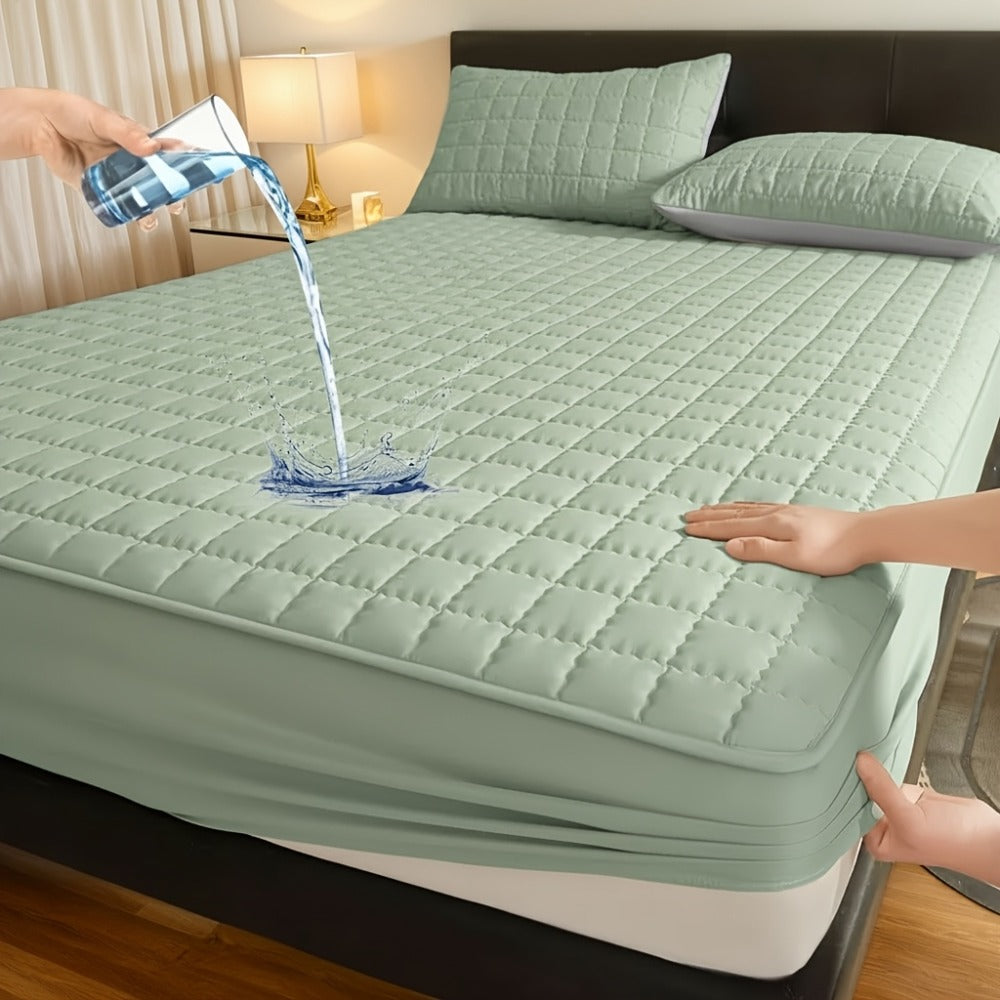 Mattress Protector Cover Soft Breathable Cooling Fitted Sheet Twin Full Queen King Deep Pocket Machine Washable Bed Cover for Home Hotel Minimalist Bedding Multiple Colors