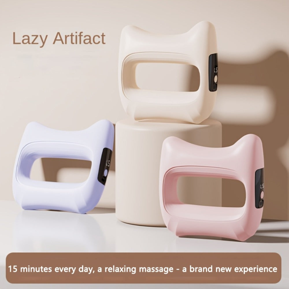 Massage Ring 5-Speed Fascia Massager for Neck Waist Back Full Body Fat Burning Relaxation Fitness
