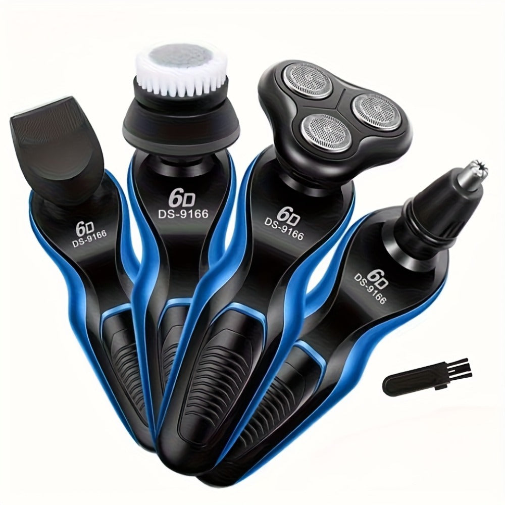 Electric Shaver for Men 4-in-1 ¨C USB Rechargeable Electric Razor & Beard Trimmer Kit for Wet & Dry Shaving, Portable Grooming Set, Perfect Father's Day Gift for Dad, Husband & Male Friends