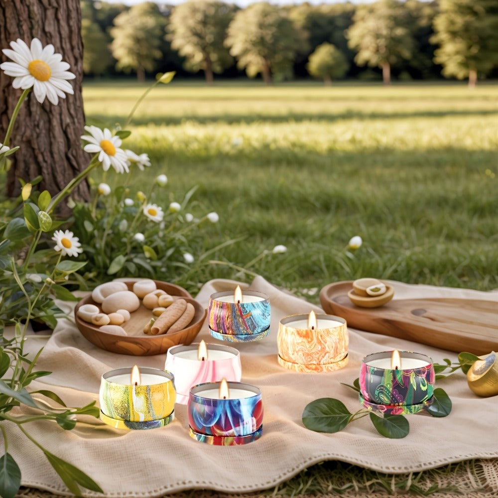 Candle Gift Set 36-Pack ¨C Natural Soy Wax Scented Candles in Tin Cans, Aromatherapy Candles for Yoga, Spa, Bath & Home Decor, Portable Travel Candles, Perfect Gift for Women & Men, Mother's Day, Valentine's Day & Birthdays