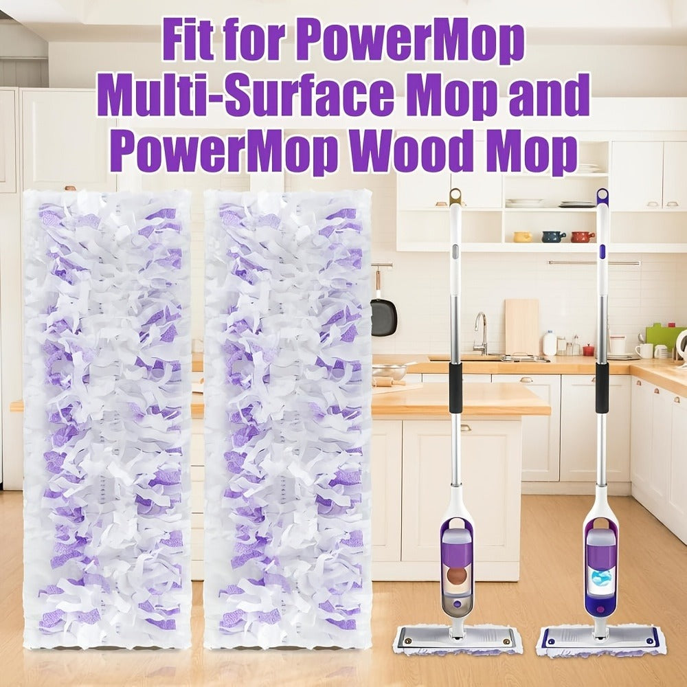 Disposable Mop Pads Refill 29 Pack Compatible with PowerMop, Replacement Wet Mop Pads for Multi-Surface & Hardwood Floor Cleaning, No Mop Rod Included