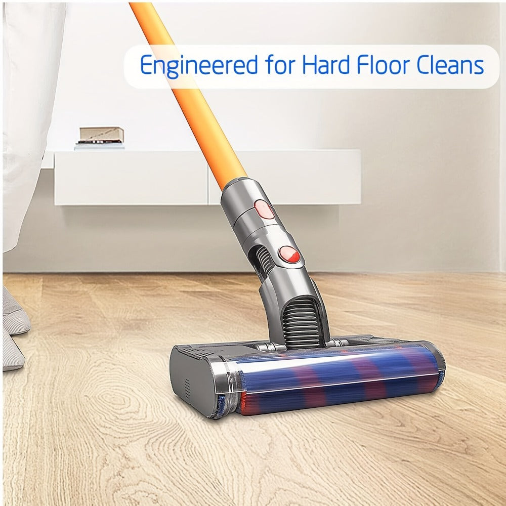 Dyson Replacement Brush Head Double Roller Compatible with V7 V8 V10 V11 V15 360¡ã Swivel Hard Floor Vacuum Cleaner Attachment