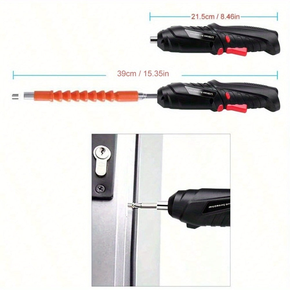 3.6V Mini Electric Drill Screwdriver Set 1300mAh Lithium Battery Power Tools Kit for Home Repair