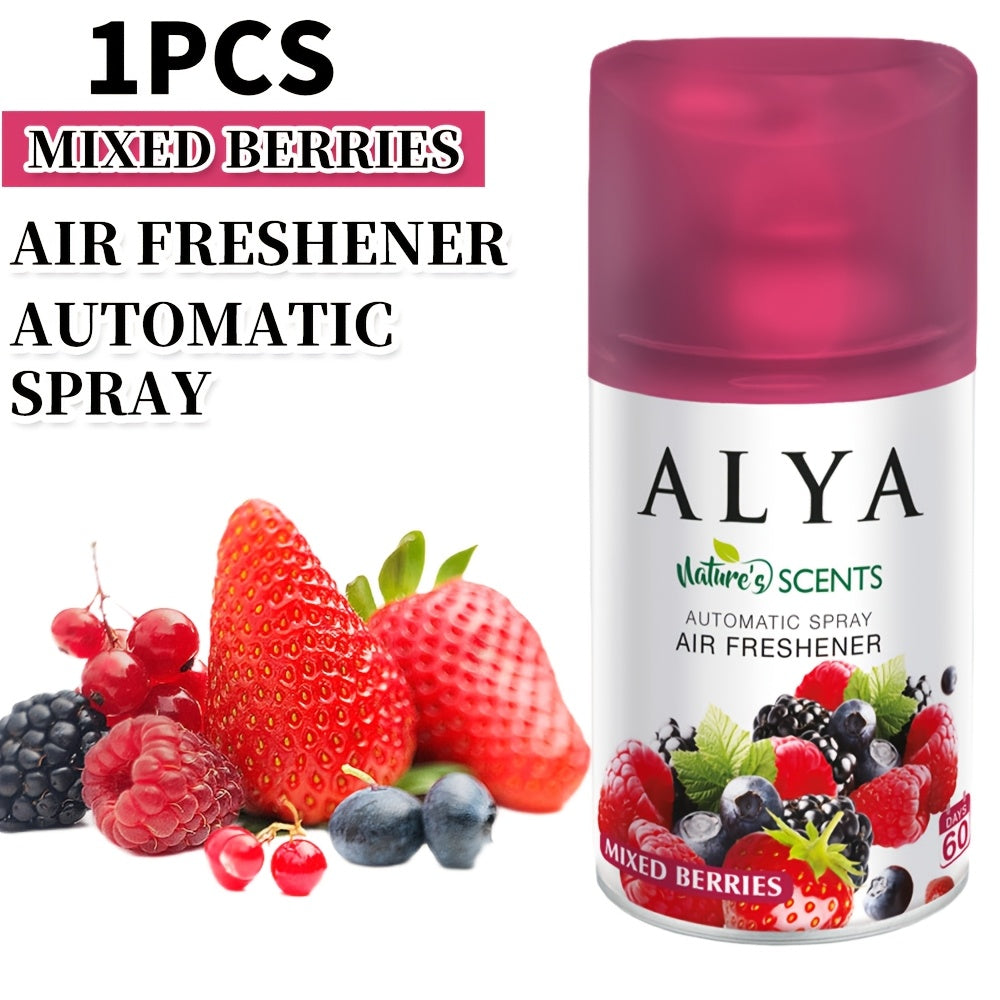 Automatic Spray Air Freshener Refill 8.45oz 1pc or 4pcs - 6 Scents Lavender Vanilla Cool Linen Ocean Mixed Berries Magnolia, Odor Fighting Room Spray for Car Office Home Bathroom Kitchen Fabric Closet