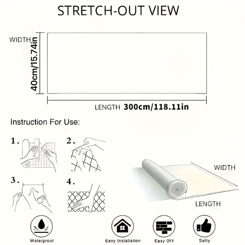 Wood Grain Floor Sticker Roll Peel & Stick Self-Adhesive Non-Slip Thickened Vinyl ¨C Vintage DIY Flooring for Walls, Floors, Desks & Door Panels