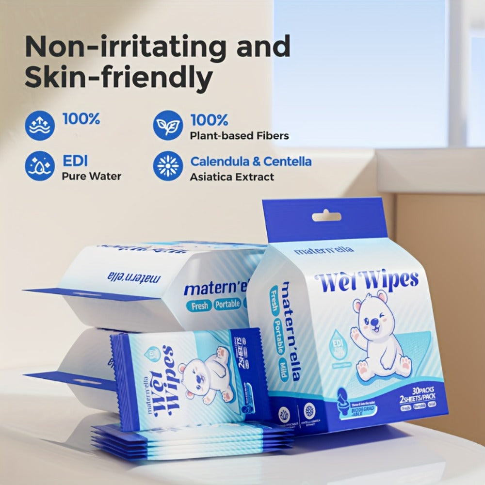 Flushable Wet Wipes with Probiotics ¨C Plant-Based Fibers, Fragrance Free, Sewer Safe, Soft & Thick Disposable Butt Wipes for Adults, Incontinence & Personal Care (1/3/5/6/8/9/15 Packs)