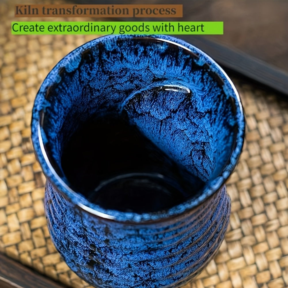 Ceramic Coffee Mug 18 Oz ¨C Vintage Kiln-Fired Hand Warmer Cup with Speckled Glaze ¨C Insulated Large Coffee Cup for Home & Office ¨C Unique Gift for Christmas, Valentine's Day & Holidays
