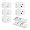 Wireless Remote Control Outlet Switch 100ft RF Range Programmable Expandable Plug-in Remote Light Switch No Wiring for Lamps Fans Appliances Indoor Use