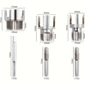 Pipe Threading Tool Set 3 Piece Heavy Duty Alloy 1/2 3/4 1 Inch Internal External Thread Tap Drill Compatible for PVC PPR MPP Pipe Installation