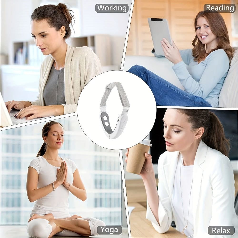 Electric Facial Neck Massager USB Rechargeable Face Lift Skin Tightening Beauty Device Anti-Aging Wrinkle Remover Microcurrent Massager Gift for Women Girls Pink