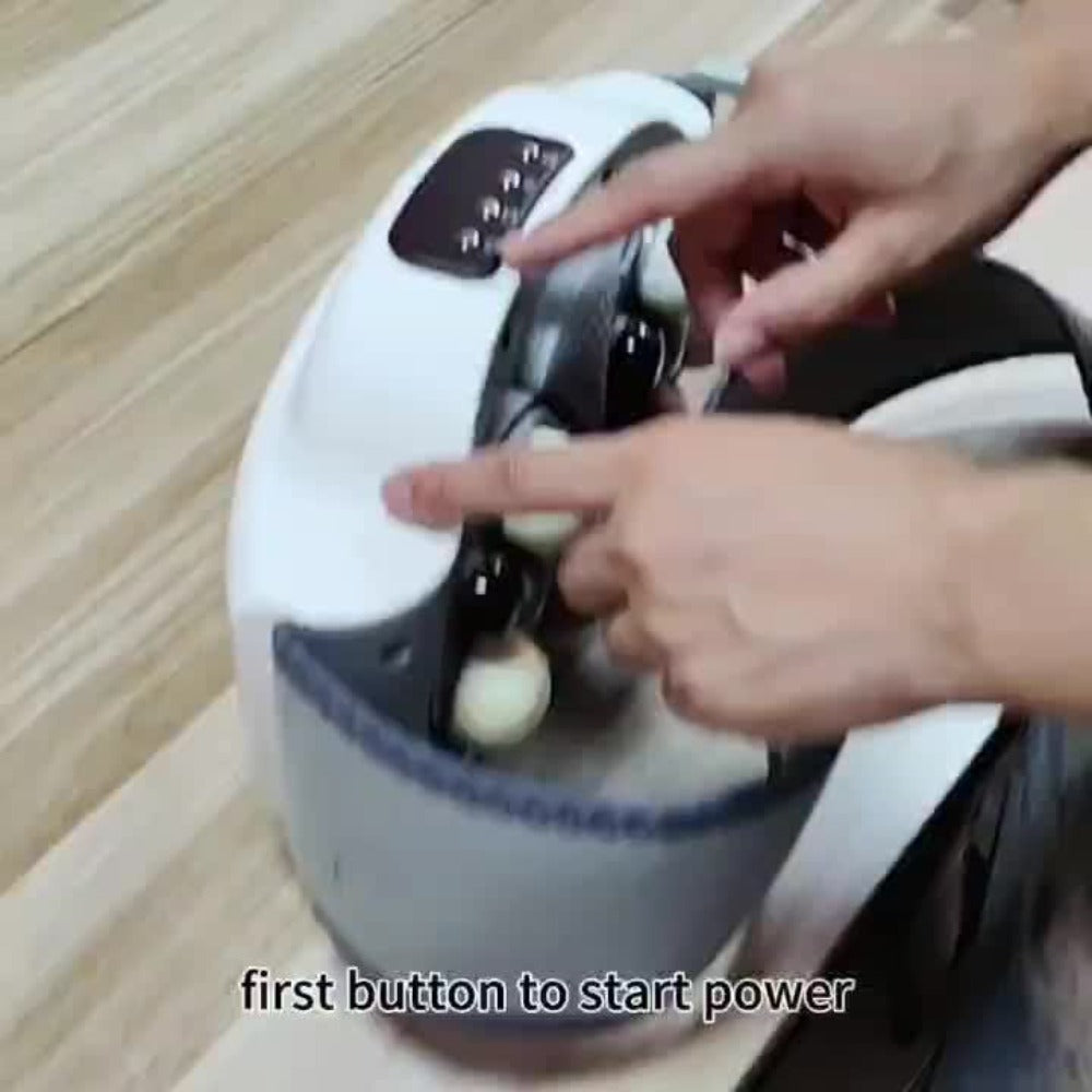 Electric Abdominal Massager with Heat - Rechargeable Portable Stomach Massager with 3 Massage Modes & Heating Function for Abdominal Pain Relief, Belly Relaxation, Cramp Relief, Home & Office Use