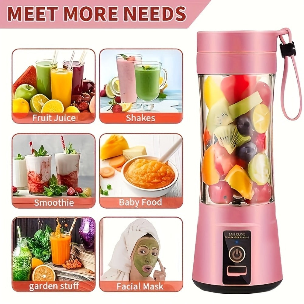Portable Blender Rechargeable ¨C Mini Personal Juicer for Smoothies, Milkshakes & Juice, USB Charging, Compact & Lightweight for Travel, Outdoor, Camping & Gym, Multiple Capacities & Colors
