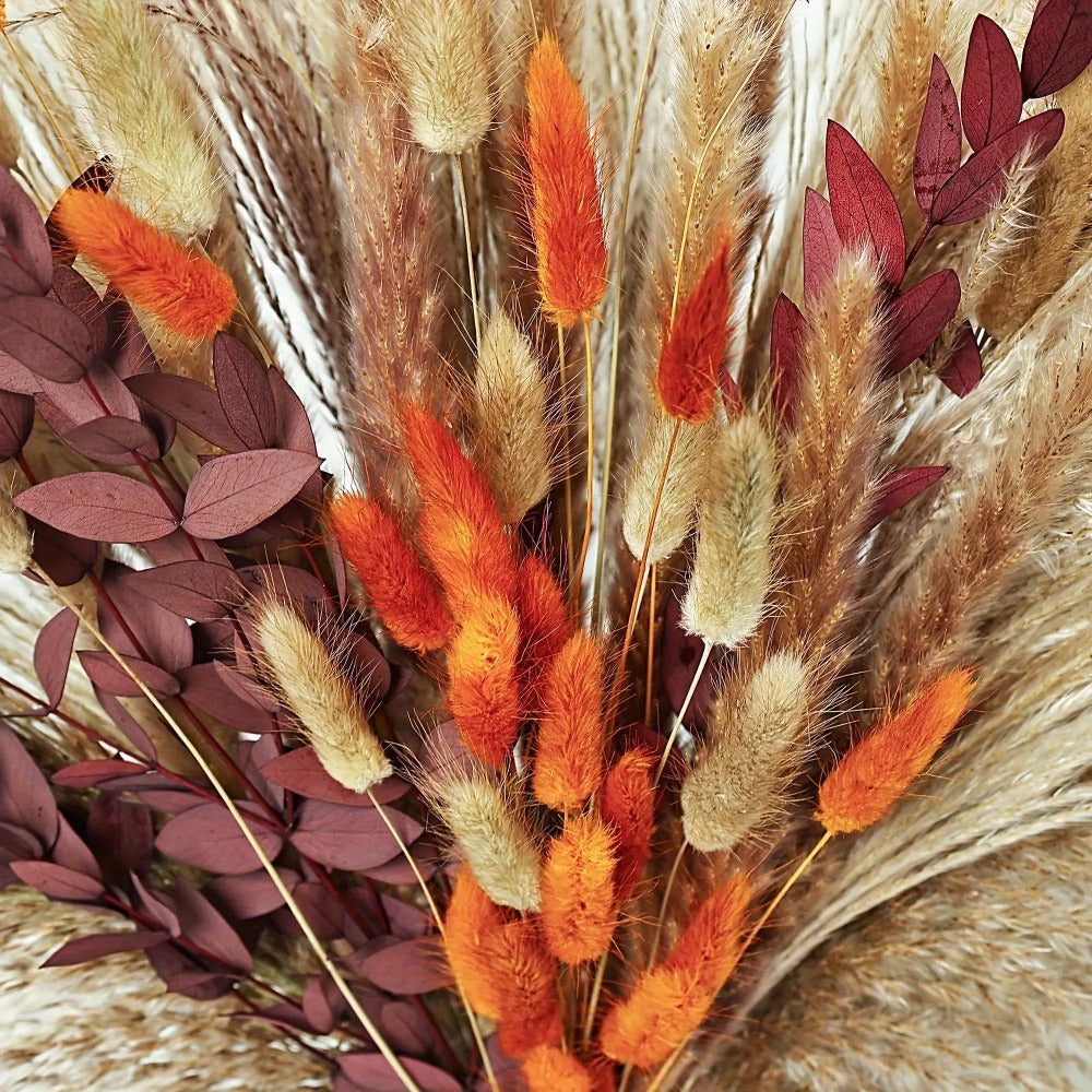 Artificial Pampas Grass Bouquet 72pcs ¨C Bohemian Rustic Farmhouse Decor for Home Wedding Centerpiece Halloween Thanksgiving Valentine's Day Cafe