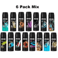 Axe Body Spray 6-Pack Variety Set 150ml Men's Fragrance Bundle - Long Lasting Bold Scents Deodorant Spray for Men Gym Travel Daily Use 5 fl oz Each