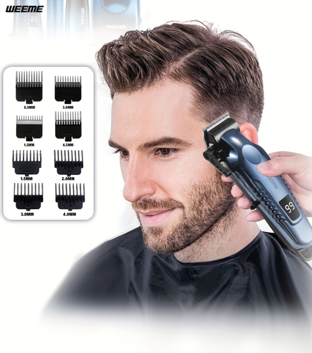 Electric Shaver Grooming Set for Men Hair Clipper Nose Trimmer Razor DIY Barber Kit USB Rechargeable 2 4 Piece Set Gift for Husband Dad Blue Gold White Green