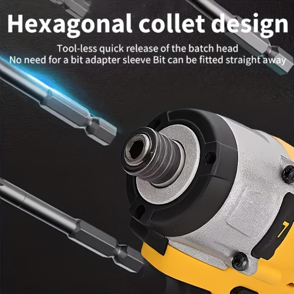 Cordless Impact Driver 1/4¡± Compatible with DeWalt 20V Battery | 0-2800 RPM Electric Impact Screwdriver with LED Indicator Light ¨C Ideal for Home Repair, Appliance & DIY Projects (Tool Only)