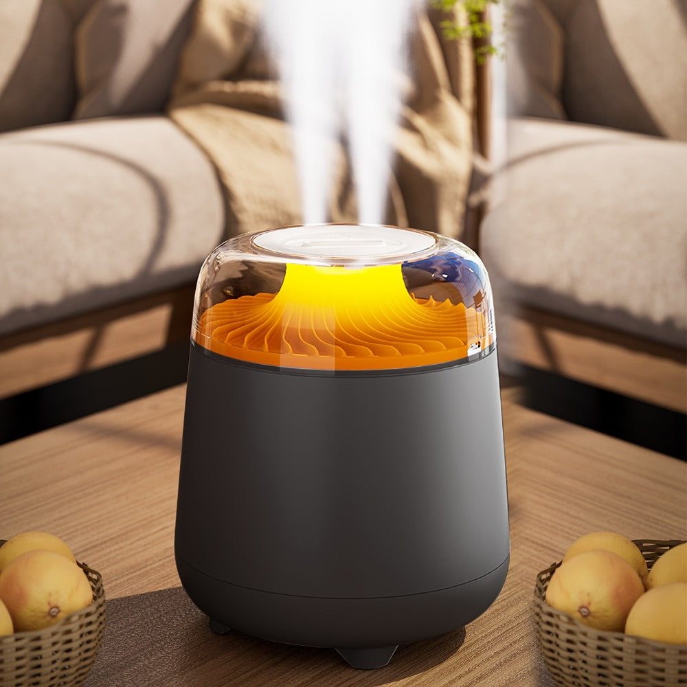 Ultrasonic Humidifier for Bedroom Desktop 1300ml Large Capacity Dual Spray Quiet Operation 10H Runtime USB Powered Anti Dry-Burn Night Light Cool Mist Humidifier for Home Office Baby Room