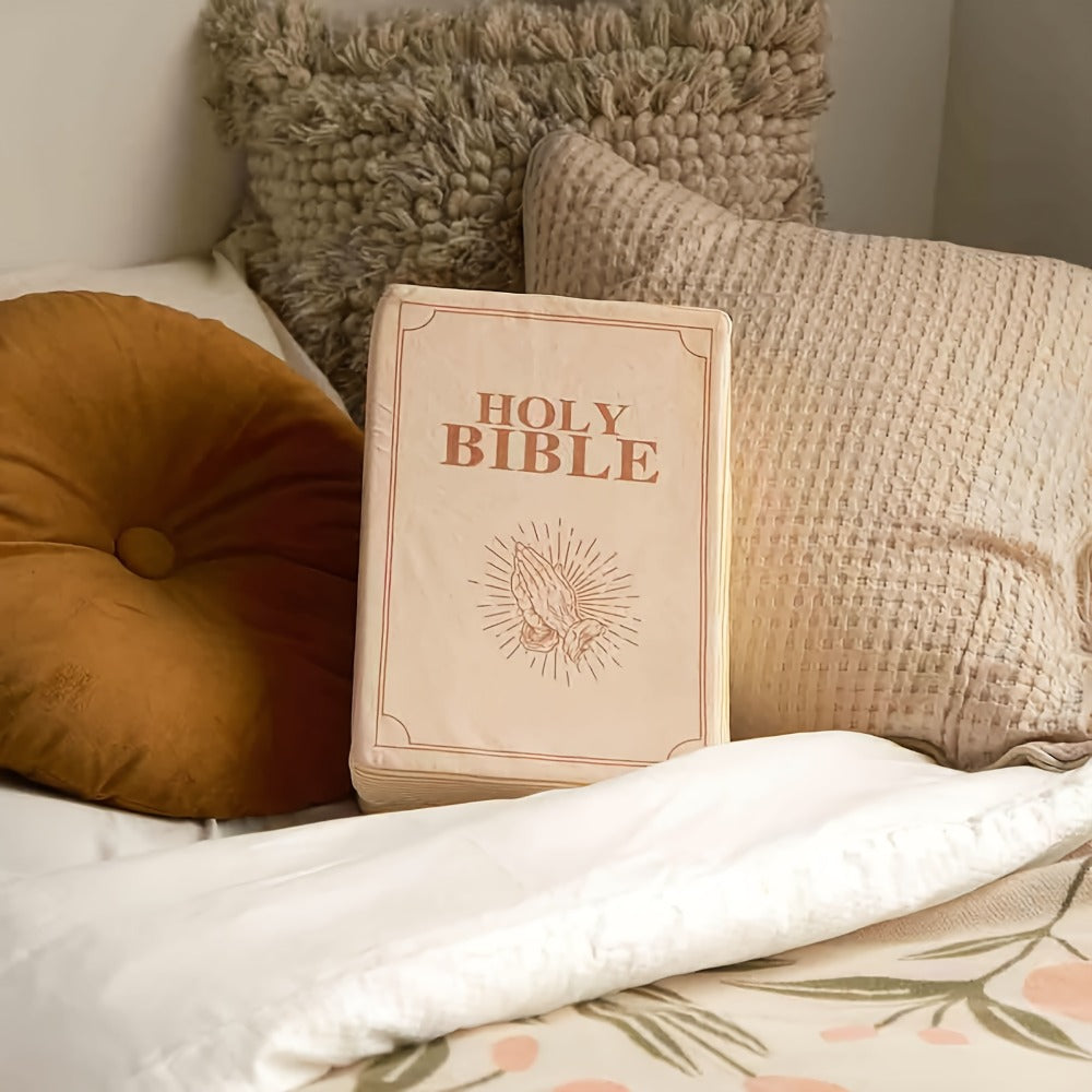 Bible Verse Throw Pillow 1 Corinthians 13 Openable Scripture Design Inspirational Christian Home Decor Soft Religious Gift for Friends Family Faith-Based Decorative Cushion