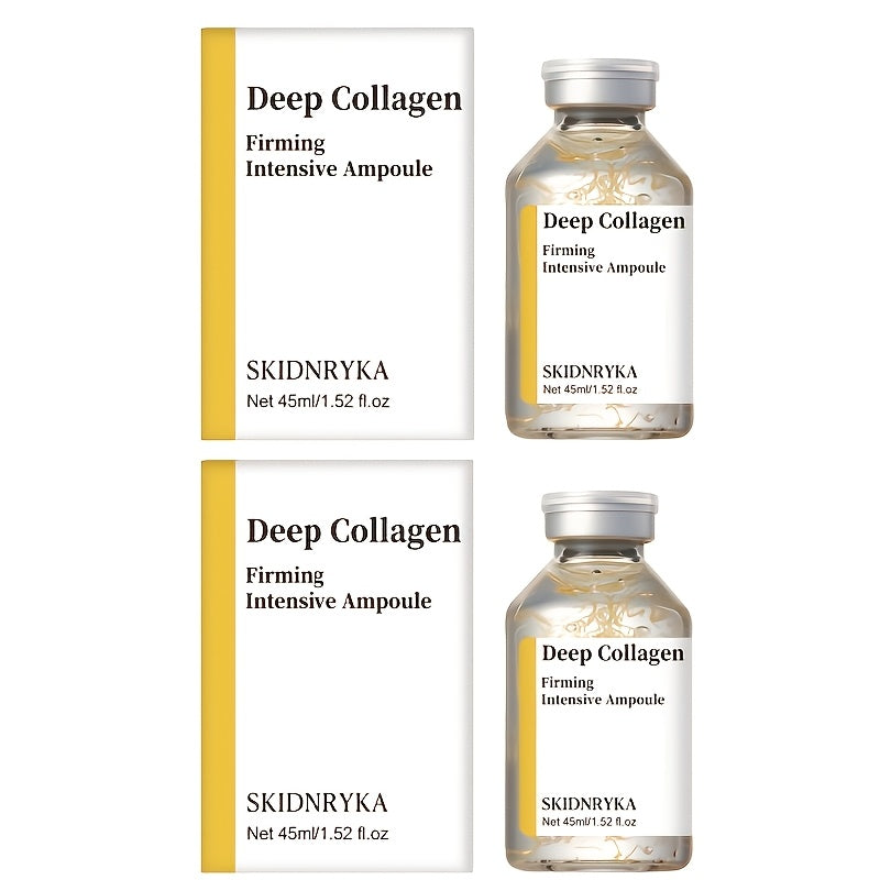 Collagen Serum with Niacinamide & Hyaluronic Acid, Deep Hydration Firming Plumping Skin Tightening Face Serum for All Skin Types, Brightening Even Skin Tone Anti-Aging Essence ¨C 2pcs x 1.52oz