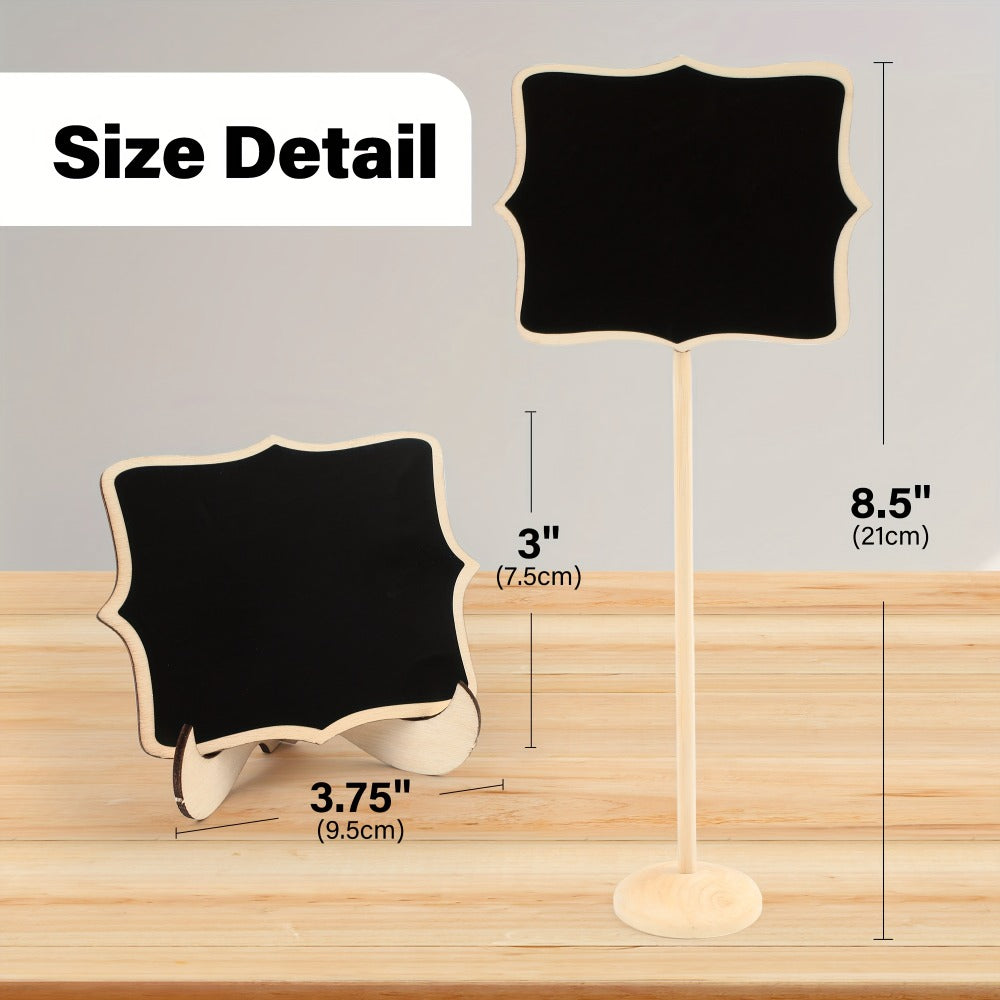 Mini Chalkboard Signs with Easel Stand Pack of 20 - Wedding Party Food Table Number Signs Buffet Labels