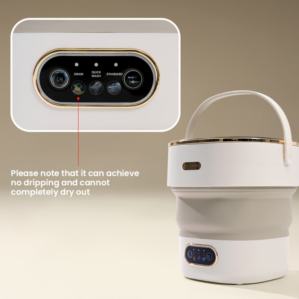 Portable Washing Machine Foldable Mini Washer Large Capacity for Underwear Socks Baby Clothes Apartment Dorm Travel Camping