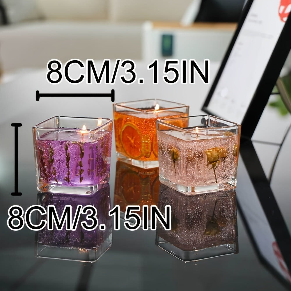 Floral Scented Candle 550g with True Flower Inlay ¨C Large Botanical Candle in Glass Jar, Rose & Lavender Fragrance, Luxury Aromatherapy Home Decor, Perfect Birthday & Gift Candle for Women