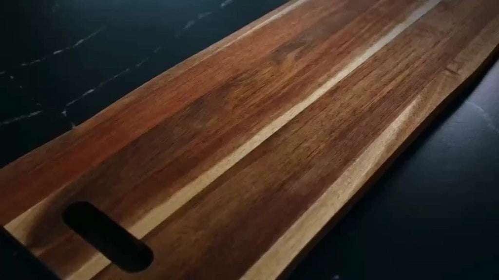 Charcuterie Board Extra Large 36x12 Inch Acacia Wood Cutting Board with Handles 3FT Rectangular Cheese Serving Platter Oversized Grazing Board for Meat Appetizers Party Entertaining Housewarming BBQ Gift