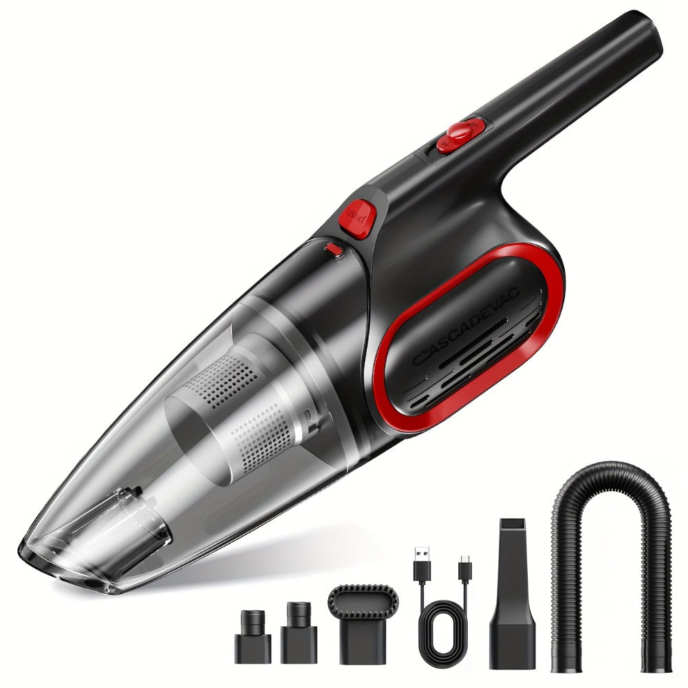 Handheld Vacuum Cleaner Cordless 6000PA Powerful Suction | Dual Filtration Low Noise Portable Mini Vacuum for Car Interior Pet Hair Kitchen Home Desk | Lightweight Compact Hand Vacuum | Multiple Colors