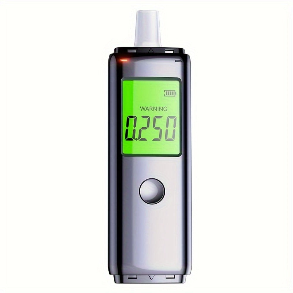 Breathalyzer Alcohol Tester 2-in-1 Rechargeable Dual Mode Blow Activated Digital BAC Tester for Personal Use Drunk Driving Prevention Portable Alcohol Meter