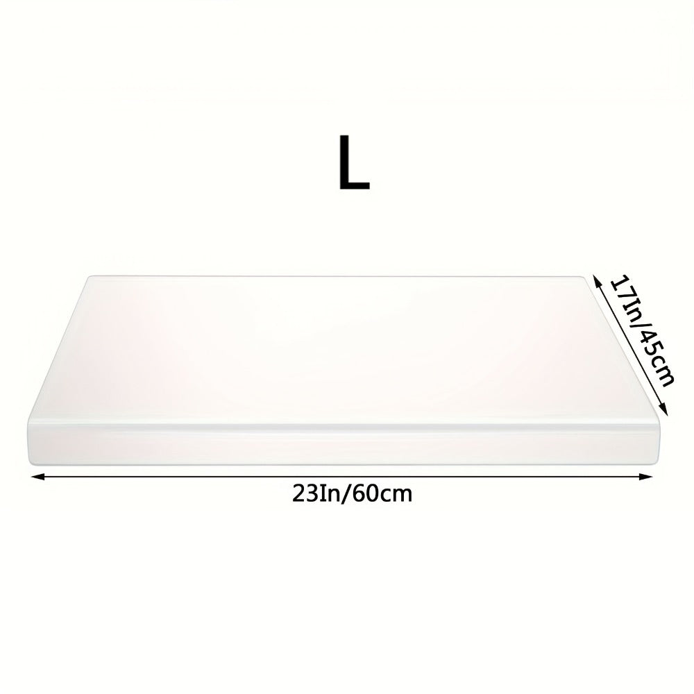 Acrylic Cutting Board Large Anti-Slip 17x23 Inch ¨C Clear & Black Countertop Protector for Kitchen & Restaurant ¨C Food Safe Non-Slip Chopping Board for Fruit, Meat & Meal Prep