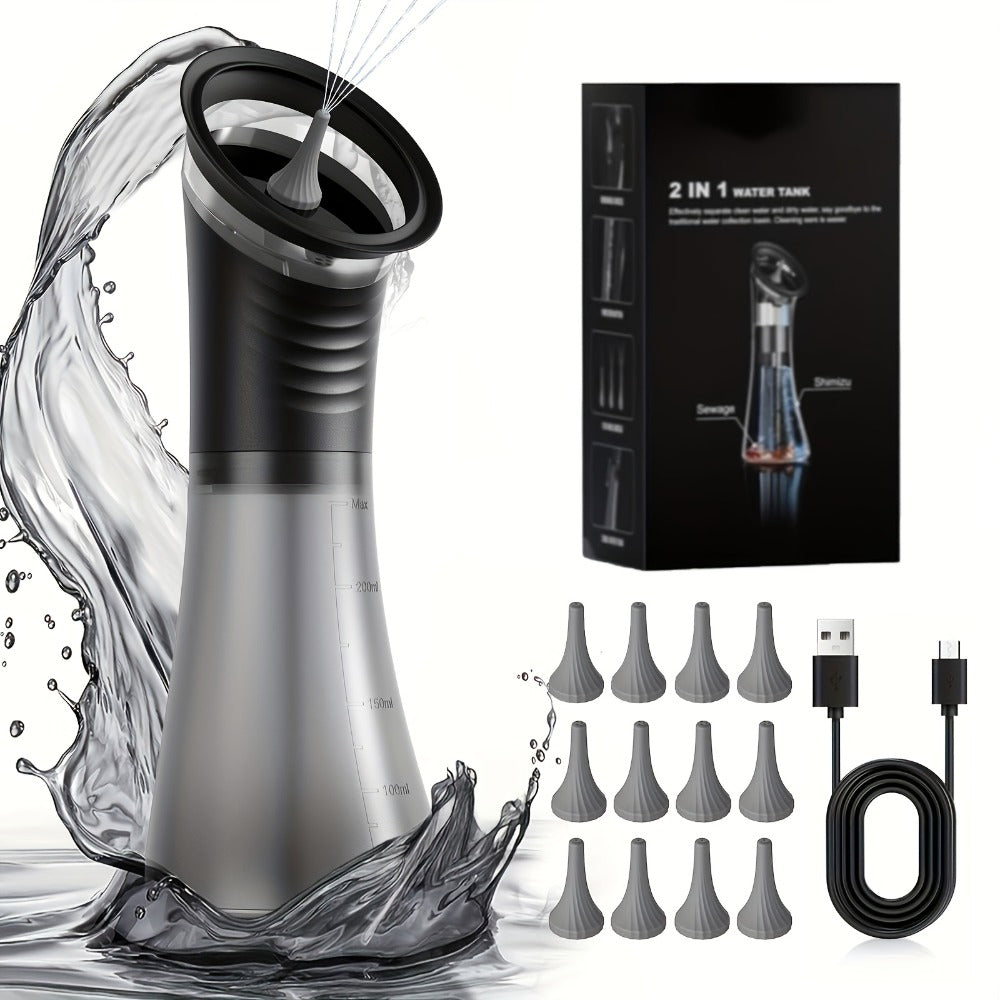 Electric Ear Cleaning System Professional Edition 3-Speed Hydraulic ¨C Visual Waste Tank, Ear Dryer, USB Charging, Dry Dirty Storage, Safe Home Ear Wax Removal Kit Christmas Gift
