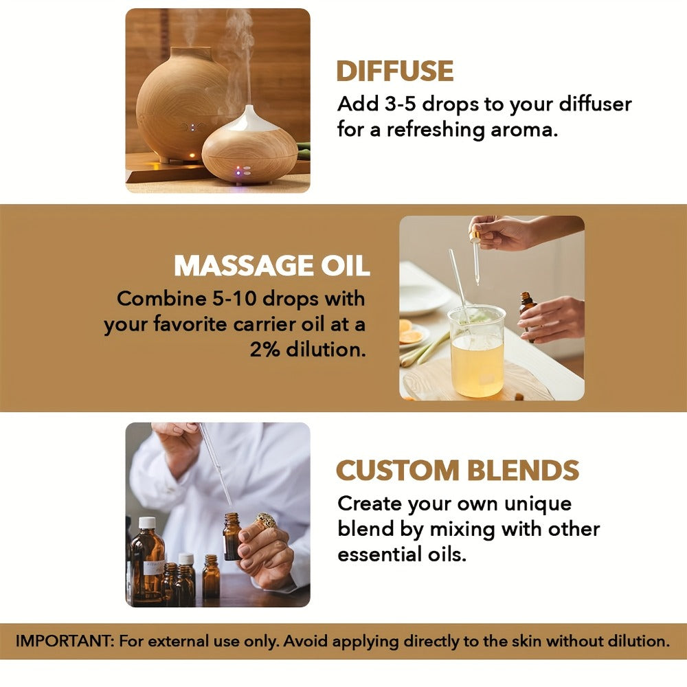 Essential Oil for Diffuser & Humidifier ¨C Frankincense, Argan & Jojoba Oil, Long-Lasting Woody Warm Resin Aroma for Home, Hotel & Room Decor, Candle Making & Aromatherapy, 4.06oz Natural Formula