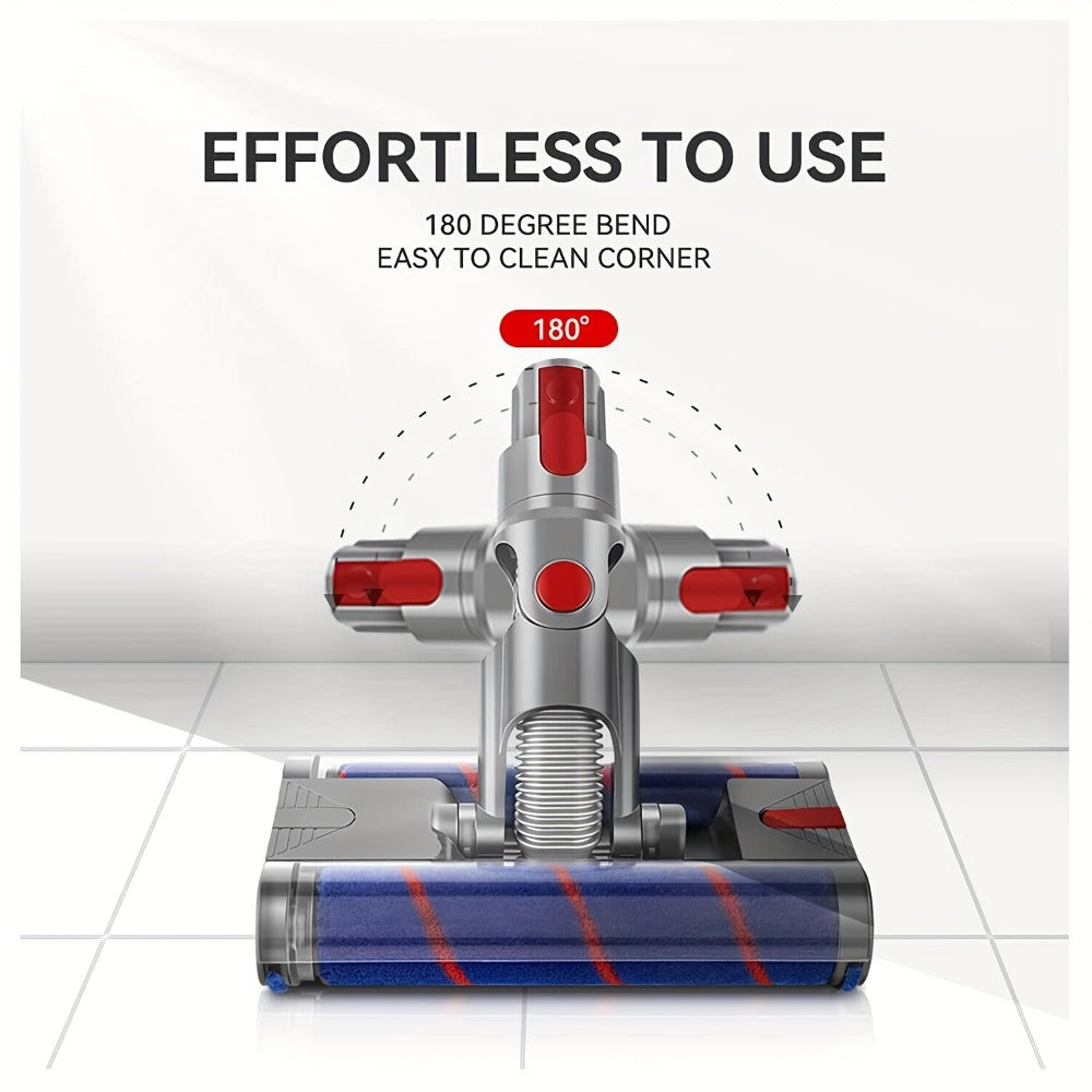 Dyson Replacement Brush Head Double Roller Compatible with V7 V8 V10 V11 V15 360¡ã Swivel Hard Floor Vacuum Cleaner Attachment