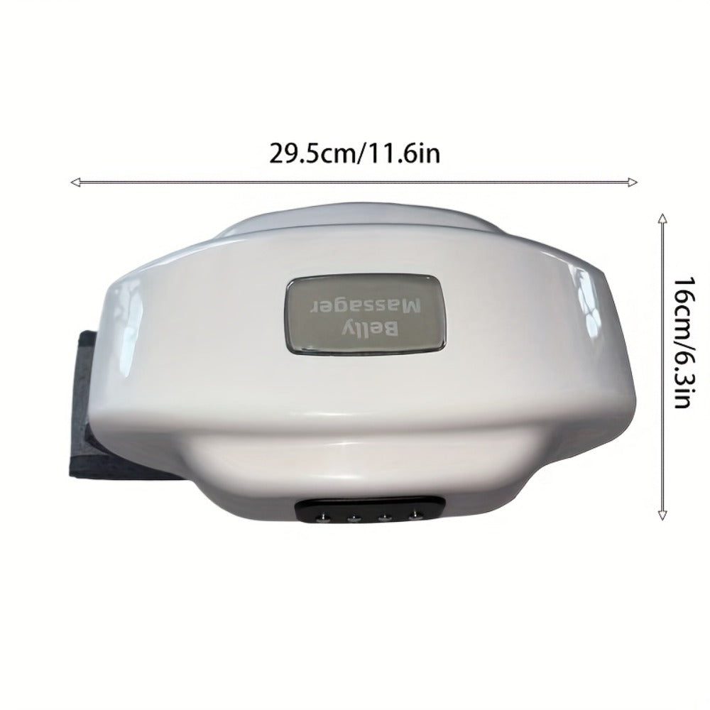 Electric Abdominal Massager with Heat - Rechargeable Portable Stomach Massager with 3 Massage Modes & Heating Function for Abdominal Pain Relief, Belly Relaxation, Cramp Relief, Home & Office Use