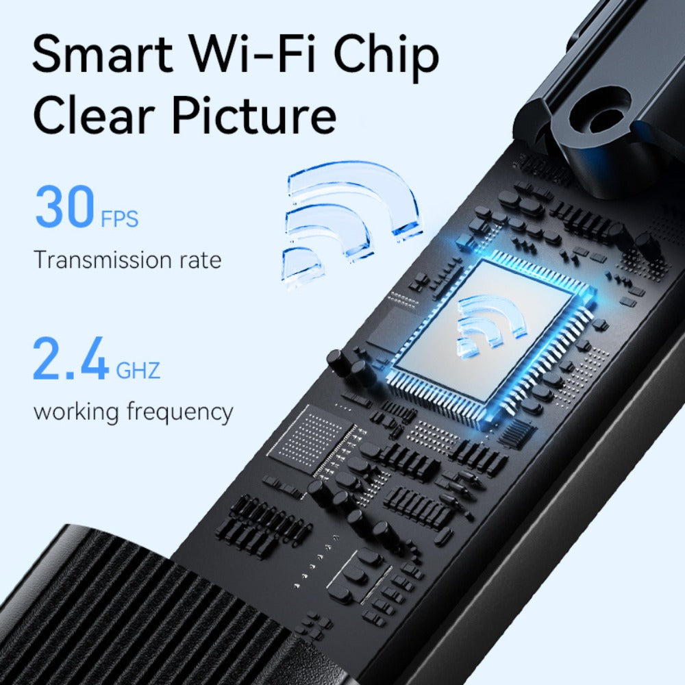 1080P Ear Wax Removal Tool with Camera ¨C Wi-Fi Ear Cleaning Kit with 6 Spoons & Tweezers, Rechargeable, Visual Ear Cleaner for Safe Ear Care at Home