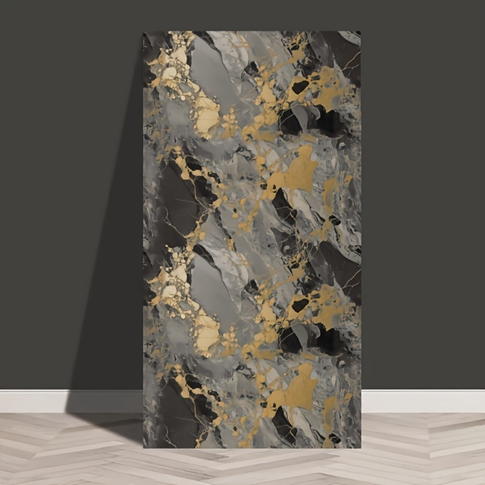 Self-Adhesive Waterproof PVC Wall Sticker 22pcs Peel and Stick Marble Boho Wallpaper 11.81x23.62in Oil Resistant for Kitchen Bathroom Living Room Bedroom Decor