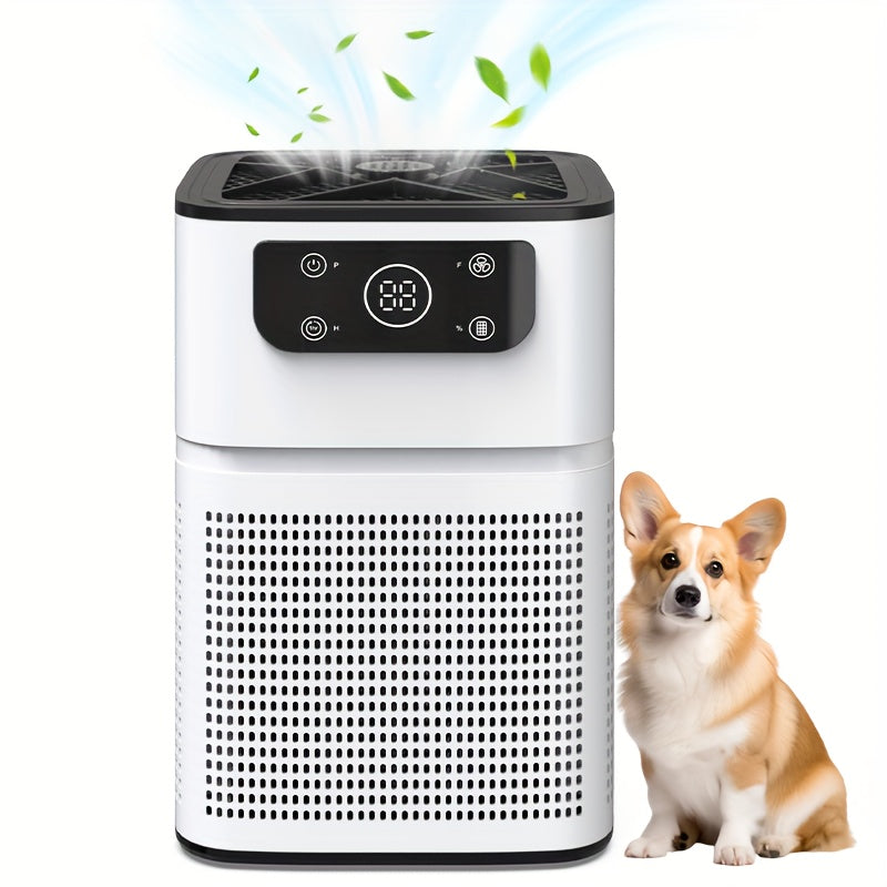 HEPA Air Purifier with Aromatherapy Function for Pets Dust Odor Smoke, Quiet Sleep Mode Air Cleaner for Bedroom Office Living Room, Small Portable Room Air Purifier with Essential Oil Diffuser