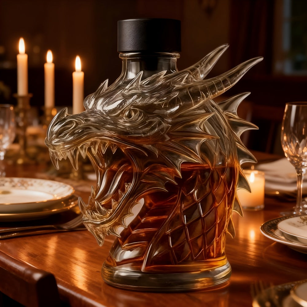Wine Decanter 3D Faucet Design Whiskey Bottle 10oz Unique Home Bar Decor Gift for Christmas New Year Restaurant Housewarming Present