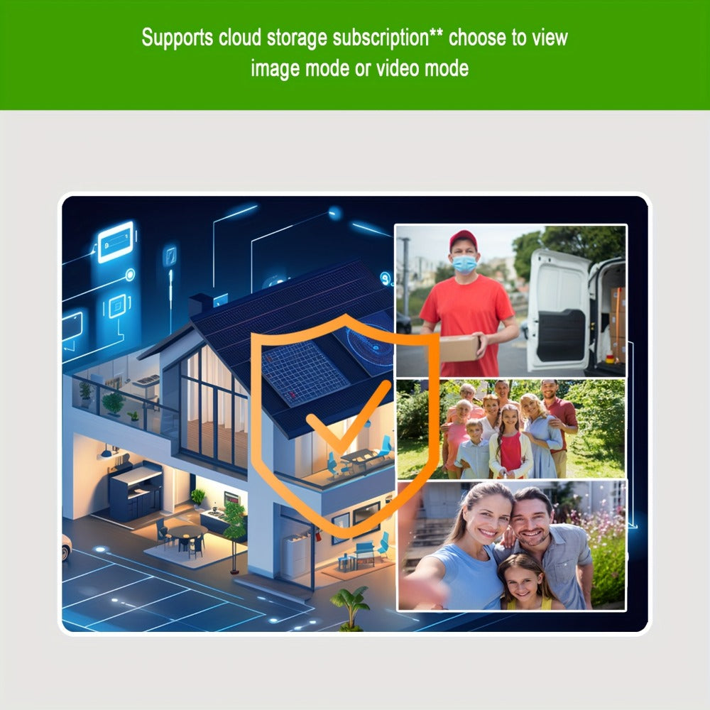 Smart Doorbell Camera 1080P HD Wireless Battery Powered ¨C Night Vision, Motion Detection, Two-Way Audio, Indoor Chime, Cloud Storage & Real-Time Alerts, 2.4GHz WiFi Easy Install No Wiring Needed