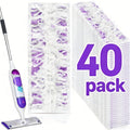 Disposable Mop Pads Replacement 40pcs for Swiffer Power Mop, Multi-Surface Floor Cleaning Refill Pads, Thickened Super Absorbent Wet Mop Pad Refills