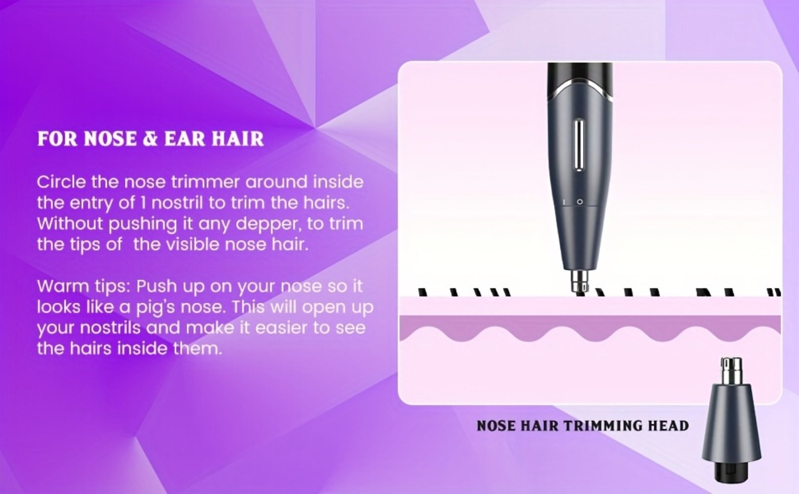 Women's Electric Bikini Trimmer Body Shaver Cordless Painless Razor Replaceable Heads Facial Hair Eyebrow Nose Ear Hair Removal Sensitive Skin