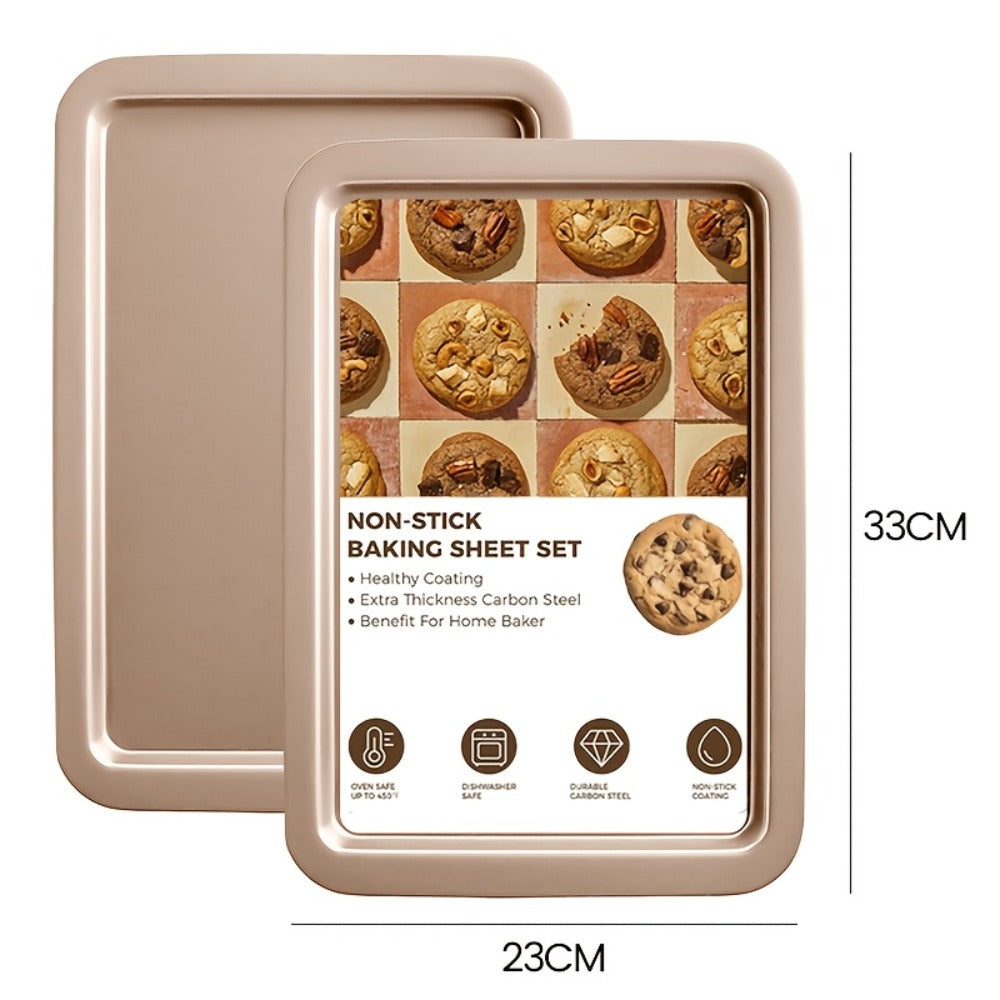 Nonstick Bakeware Set with Cooling Rack Cookie Sheet Cake Pans Loaf Muffin Pizza Pan Oven Safe Baking Pans Set for Kitchen 6 14 15 Piece