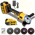 Cordless Angle Grinder - Rechargeable Polishing Machine with Lithium-Ion Battery, Fast Charger & Complete Accessories Kit, Variable Speed for Cutting, Grinding, Polishing & Sanding, Multi-Use Power Tool